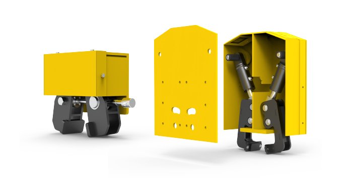 Гидравлический штормовой тормоз — рельсовый зажим для ветровой защиты козловых кранов