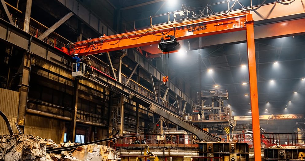 Полукозловой кран