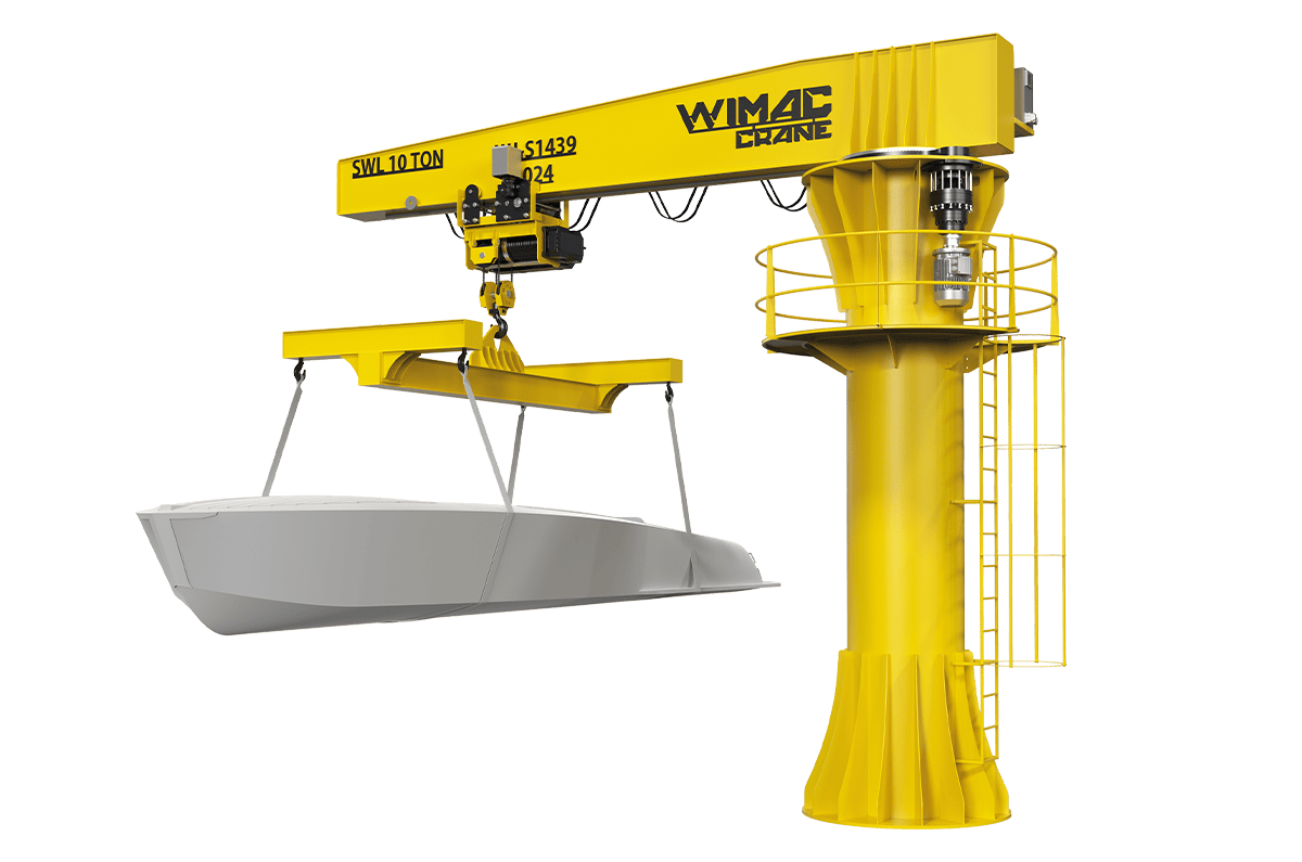 Консольный кран на колонне