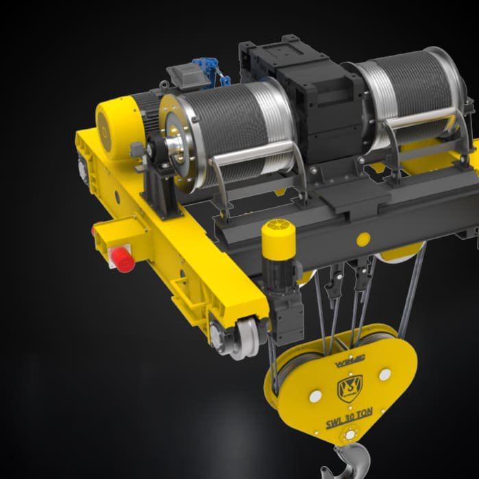 Поворотная канатная таль — таль с вращением 360 градусов Турция